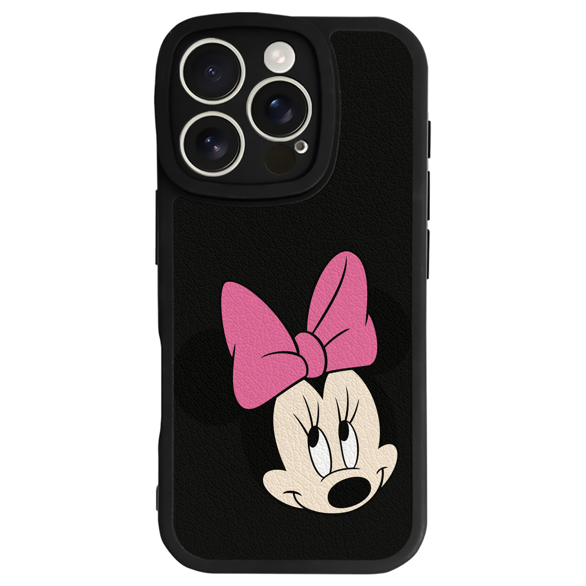 （画像用） ミッキーマウス Mickey Mouse 【iPhone 16シリーズ対応】シリコンスマホケース（レザー調） 材質：シリコン